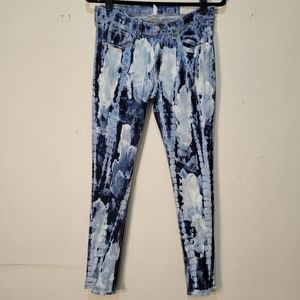 RAG & BONE Splatter Bleached Skinny Jeans